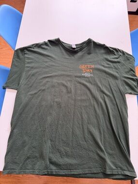 Green Day Australia 2025Tour T-Shirt - Olive Green